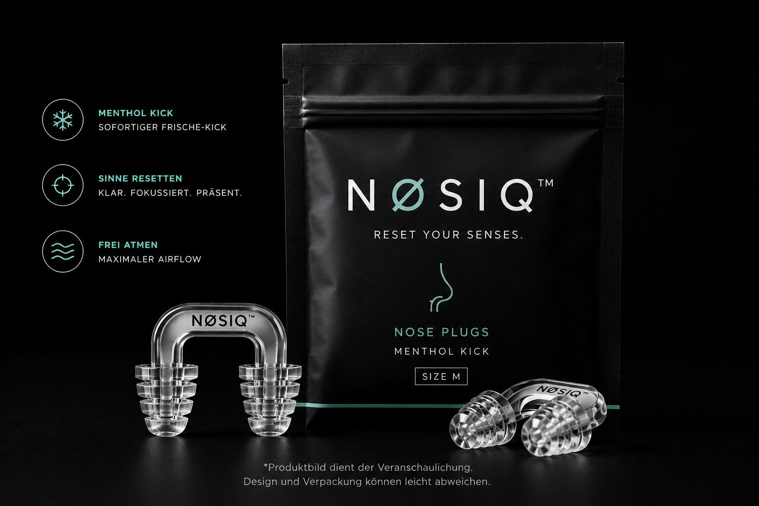 NØSIQ™ Menthol Nose Plugs